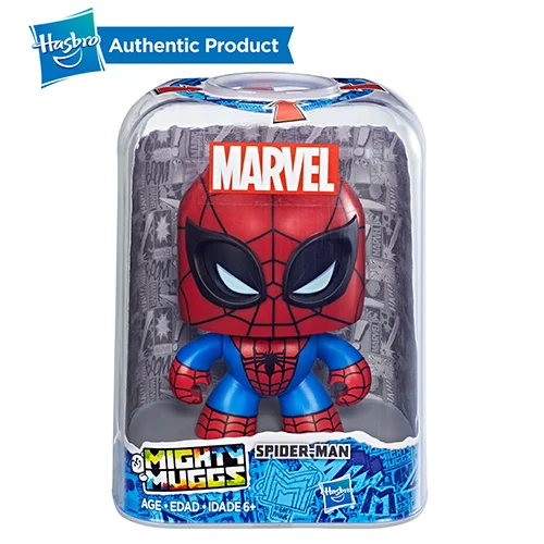 2 Hasbro Мстители Marvel Mighty Muggs Капитан Америка Человек-паук Халк Грут 3 мимики Коллекционная фигурка игрушка подарок - Цвет: 2