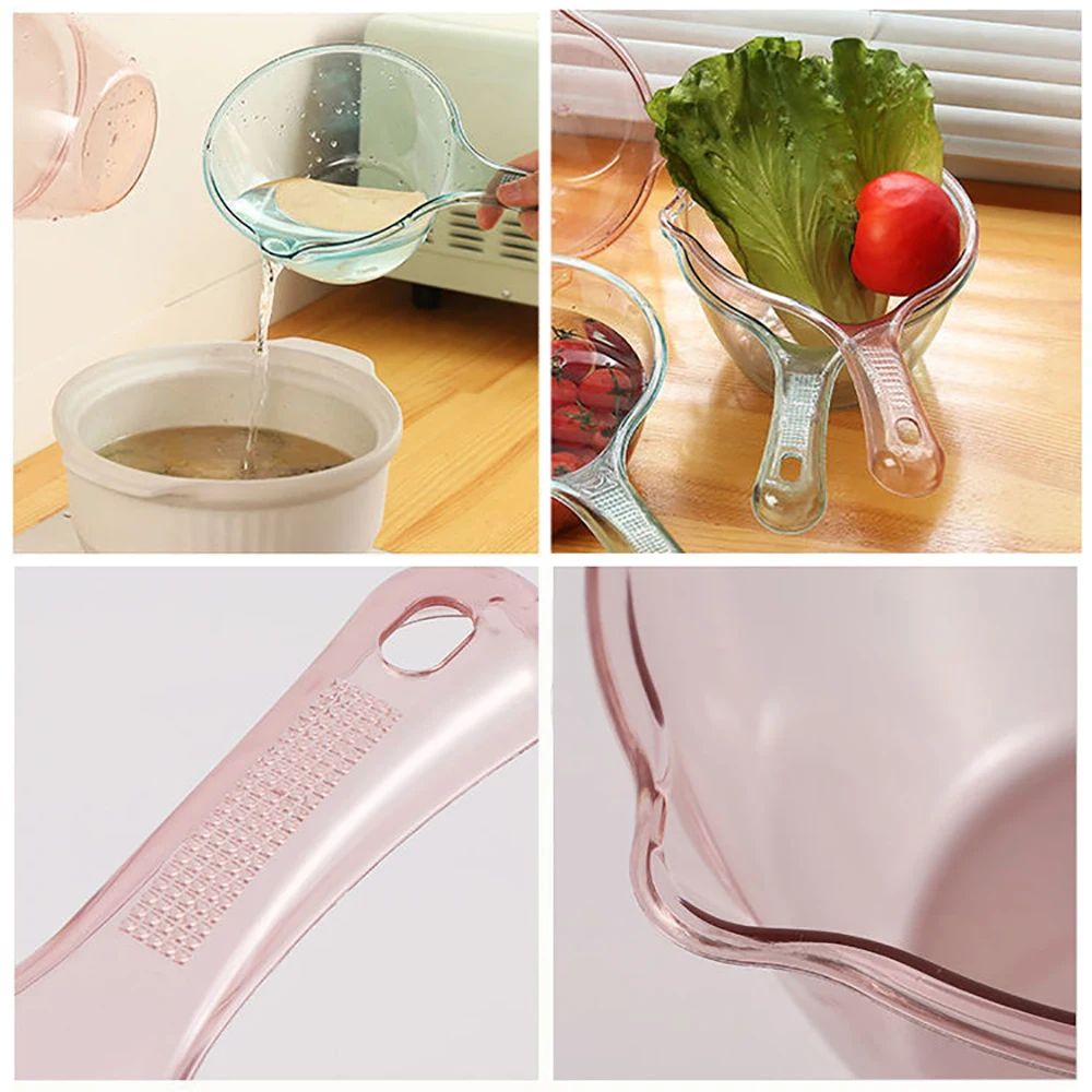 Сковорода из пластмассы для воды Essential Water Scoop Cup Plastic Bath Ladle Dippers Shower Bucket Bathroom Home Suppllies on.