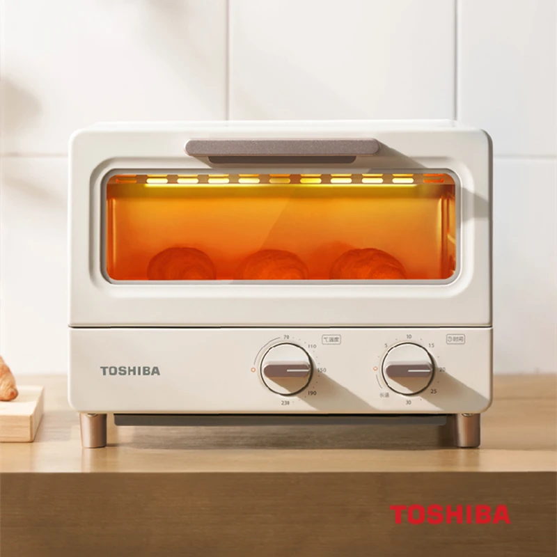 TOSHIBA 220 В электрическая духовка для выпечки дома 8 л Мини Многофункциональные