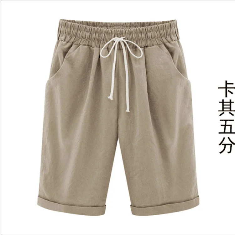 

SONDR 2021 summer women's pants European and American large size thin casual comfortable shorts home five-point pants women