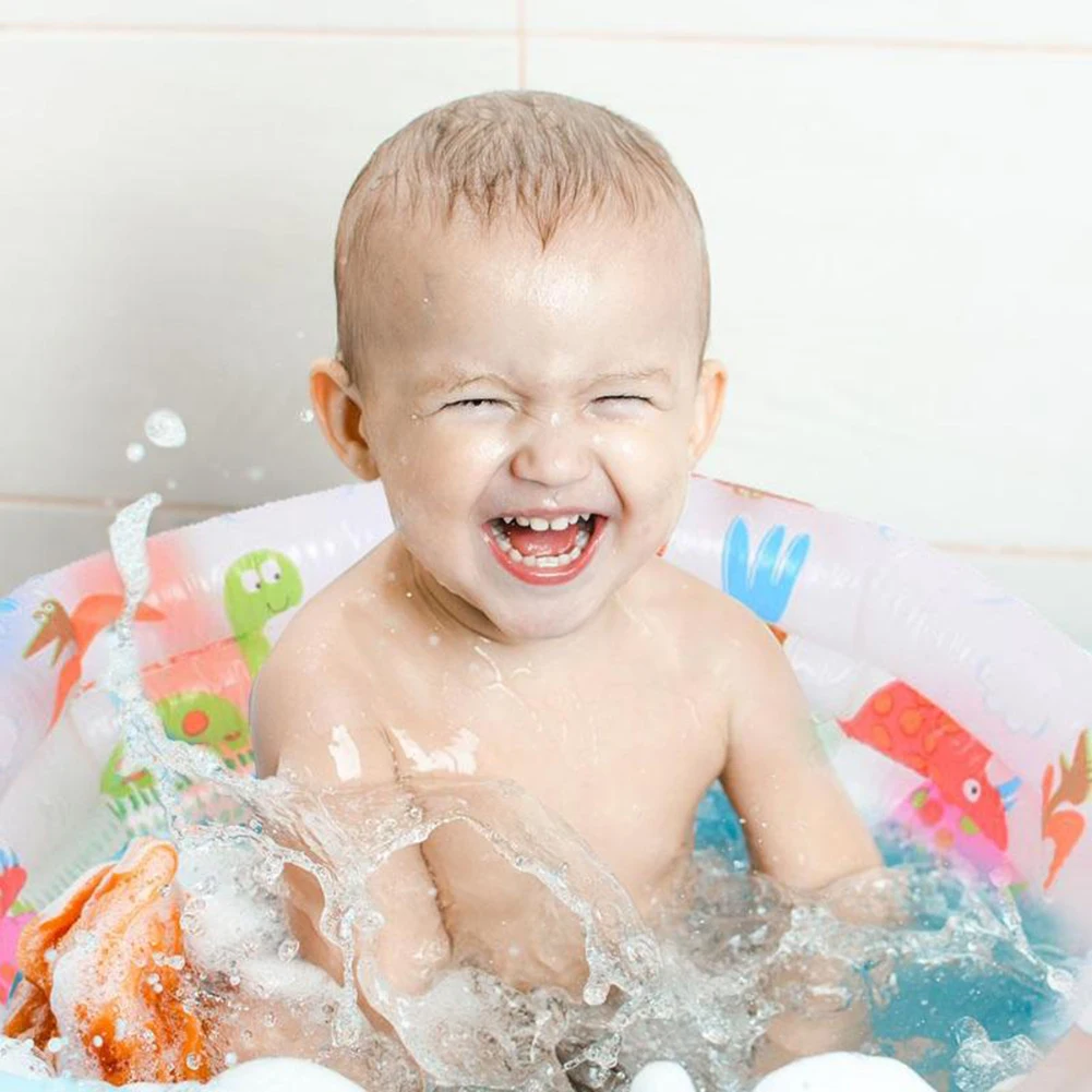 Радужный детский надувной круглый бассейн для 0-3 лет старый ПВХ плавучие