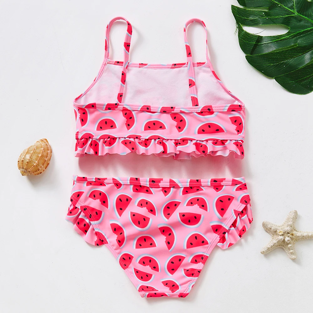 

3-16Y Unicorn Two-piece Grils Swimwear 2021High Quality Children Swimwear Girls Swimsuit Bikini Set 9055