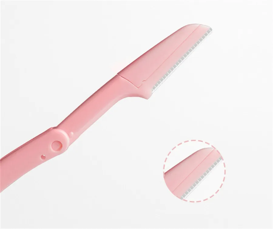 1 Piece Foldable Eyebrow Trimmer Razor of Japanese Imported Blade Beauty Makeup Body Hair Removing Tools for Women E540 | Красота и