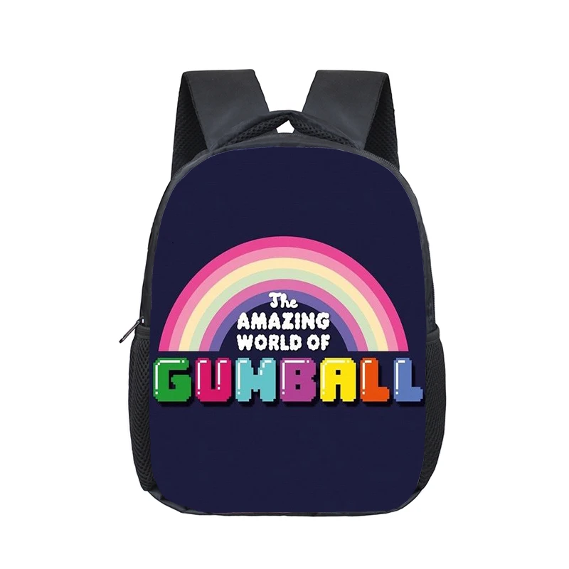 003 12 дюймов удивительный мир Gumball сумки для детского сада, школы книжные сумки Дети Малыш Детская сумка-рюкзак подарок - Цвет: 003