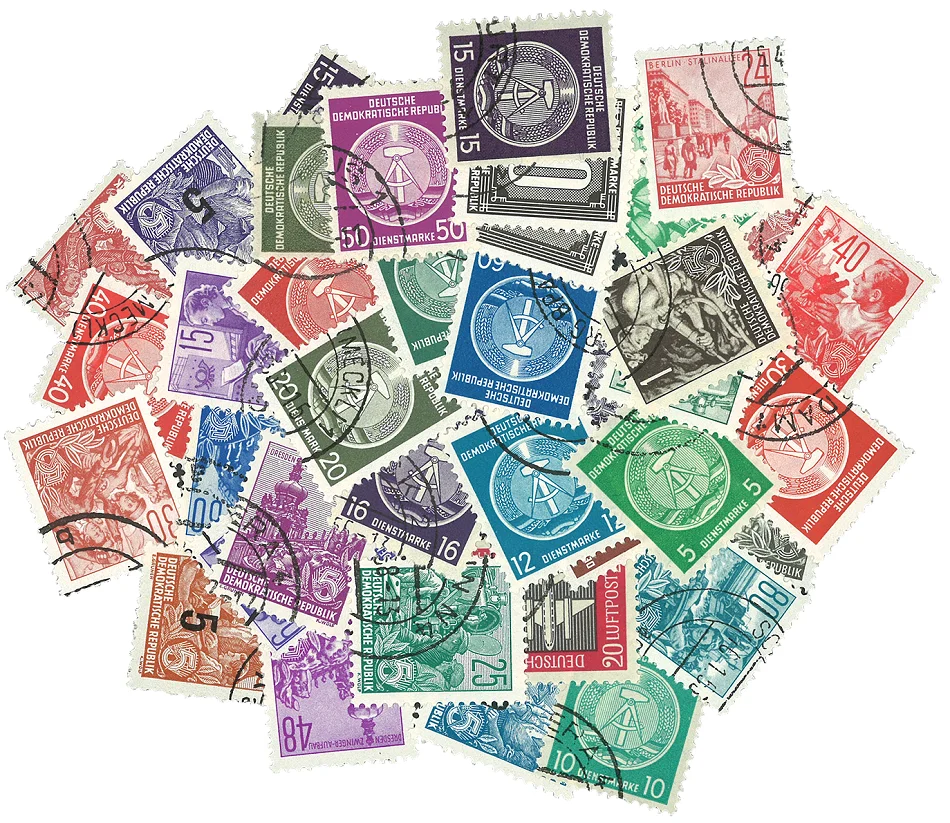 Германия 40 шт./лот штампы Европейская нация оригинальная почтовая печать с
