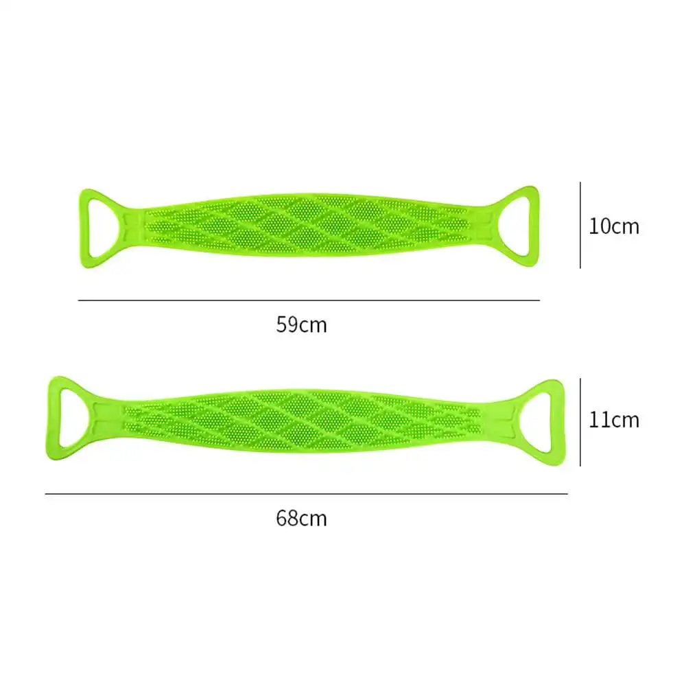

Silicone Bath Towel Rub Brush Pull Back Strip Bath Brush Exfoliating Scrubing Tool Bathroom Accessories Supplies