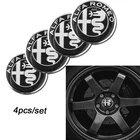 4 шт. 56 мм Автомобильная наклейка на крышку ступицы колеса для Alfa Romeo Giulia Stelvio Giulietta Spider GT Mito 156 159 147