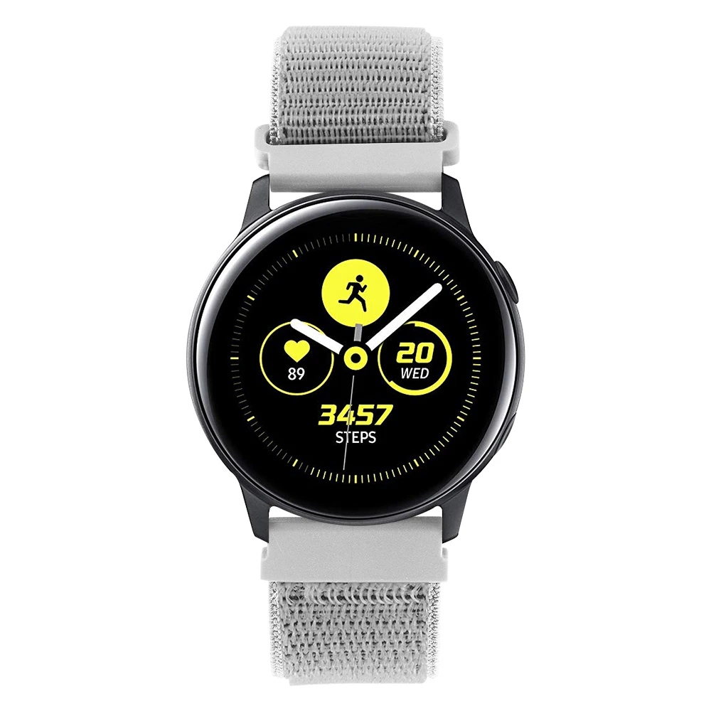 20 мм ремешок для часов Quick Release для samsung Galaxy Watch Active 2 Band Galaxy 42 мм ремешок Classic gear S2 спортивные часы с нейлоновым ремешком