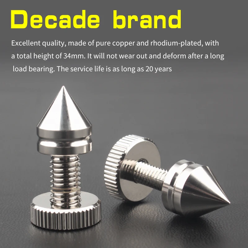 Амортизирующая Подушечка Для ногтей из чистой меди с родиевым покрытием