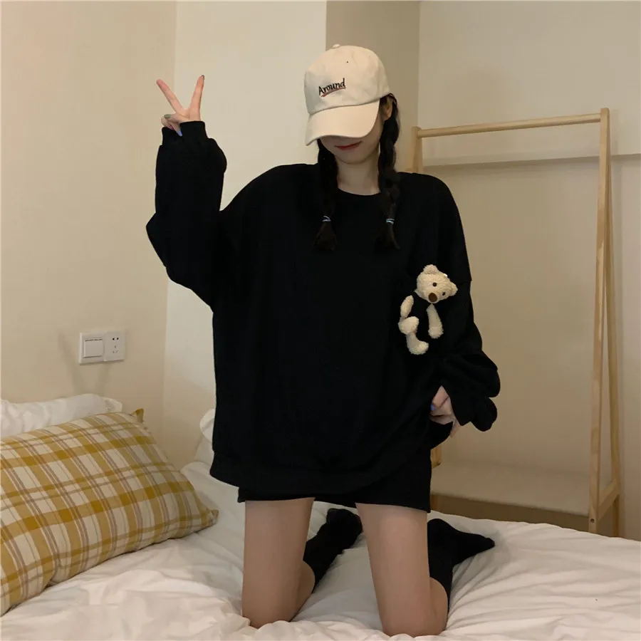 Sweatshirt Women Autumn Winter Oversized Hoodie Harajuku Hoodie Women Sweetshirts Kawaii Clothes Women Pullovers Korean Fashion