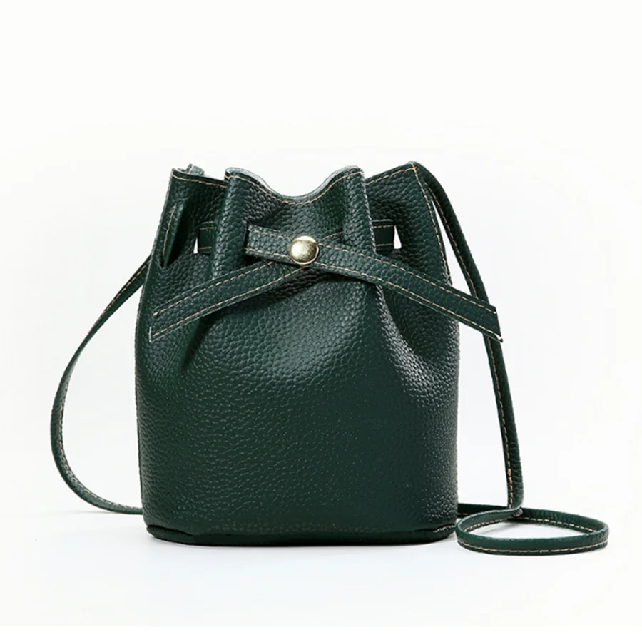 Женская сумка мессенджер на плечо Jonlily модная из искусственной кожи шнурке для