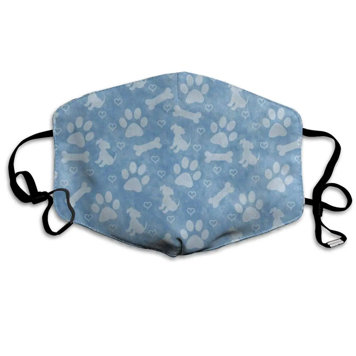 

Dog Paw Print Puppy Bone Hot Dust Mouth Mask Reusable Anti-Dust Face Mask Adjustable Earloop Skin Protection