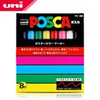 Mitsubishi Uni Posca PC-3M фломастер для рисования-тонкая фотографиябокс художественные маркеры офисные и школьные принадлежности