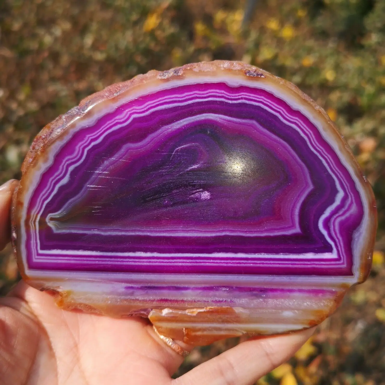 Natural agate crystal cave specimen quartz healing