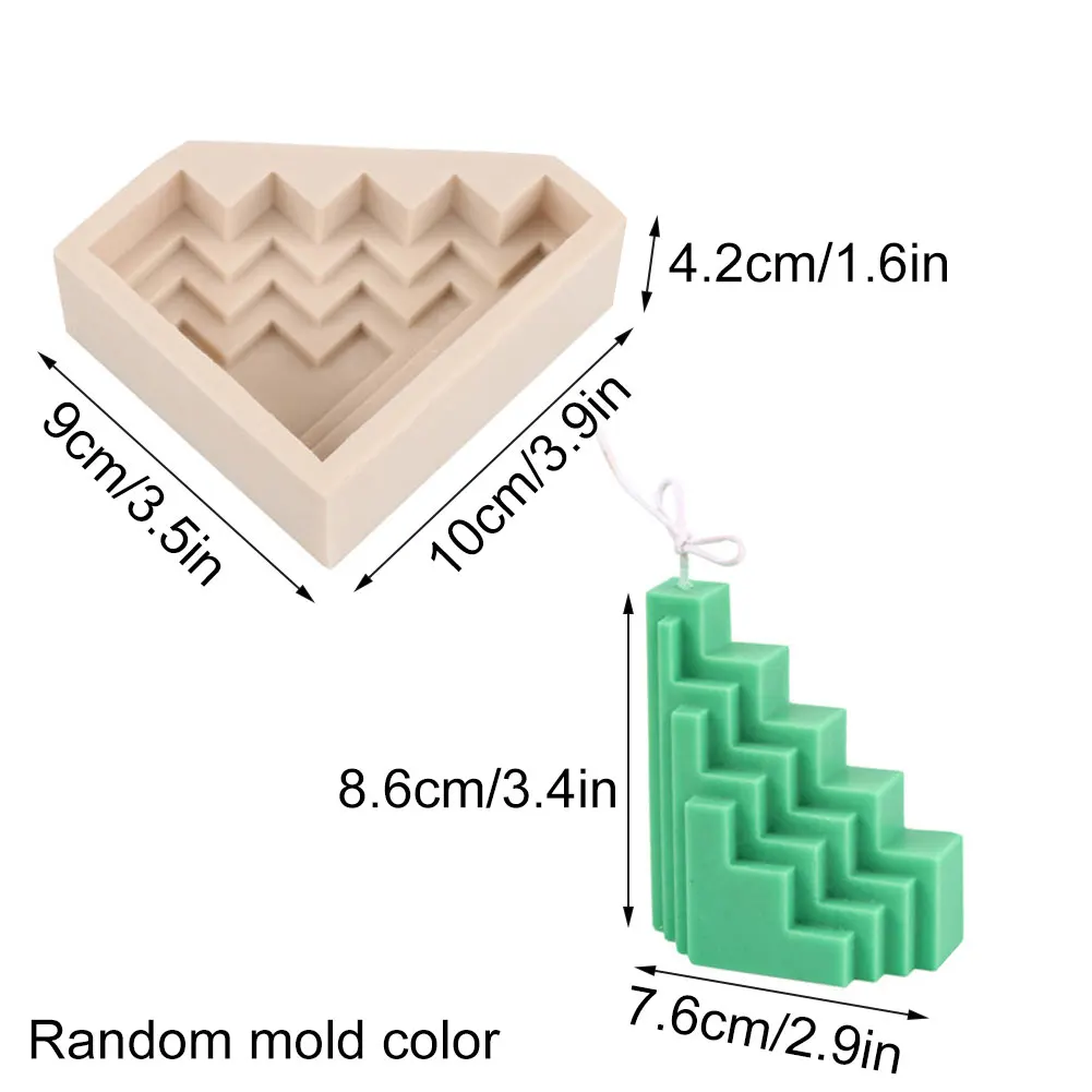 

3D Geometric Candle Silicone Molds Diamond Cube DIY Soap Mold Aromatherapy Plaster Decorating Mould Handmade Crafts Xmas Home