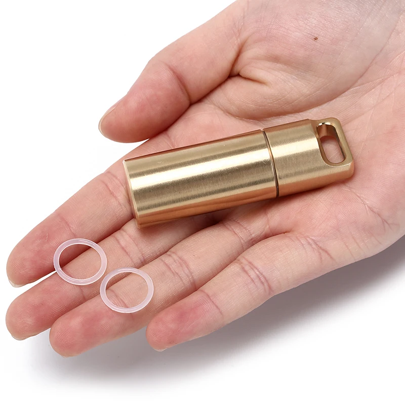 3Sizes Keychain Medicine Box Health Care Waterproof Aluminum Pill Case Bottle Cache Drug Holder Container | Красота и здоровье