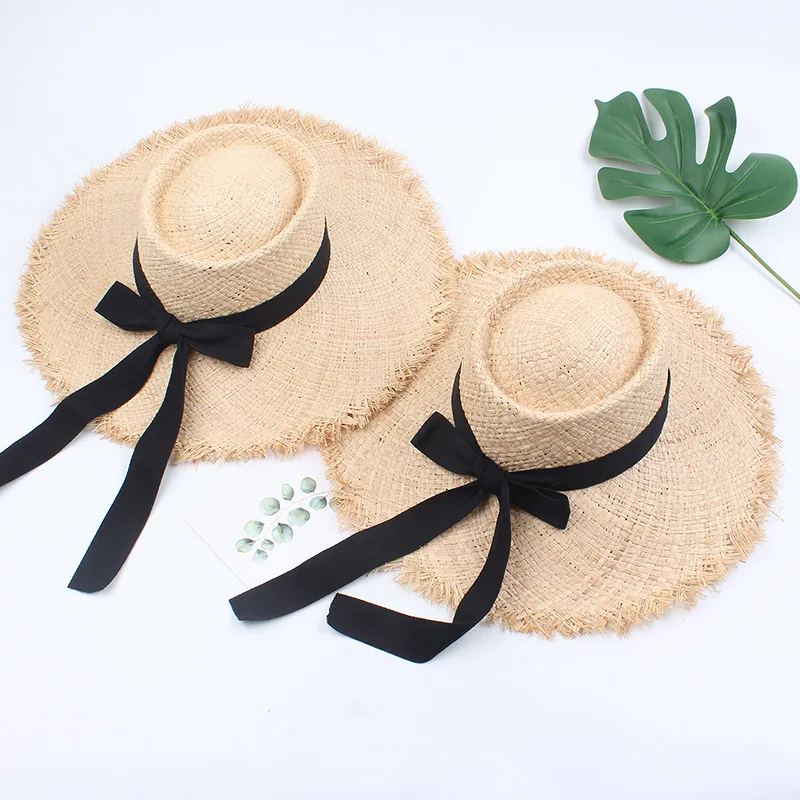 Шляпка от солнца USPOP из рафии женская Соломенная пляжная Панама ручной работы с