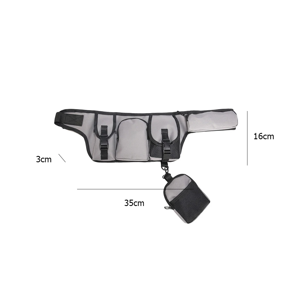 

Camouflage Waist Bag for Men 2021 Women Multi Pockets Hip-hop Fanny Packs Belt Bag Unisex Waistcoat Canvas Wallet Phone Pouch