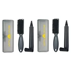 Борода ручка заполнения набор парикмахерских карандаш с верхней частью для волос щетка для ухода за волосами гравировка Стайлинг Инструмент для бровей мужской Усы ремонт Форма