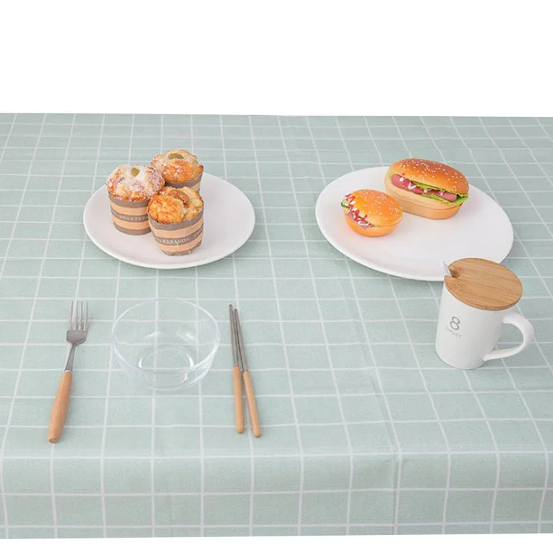 Водонепроницаемая скатерть из ПВХ маслостойкая прямоугольная на стол для