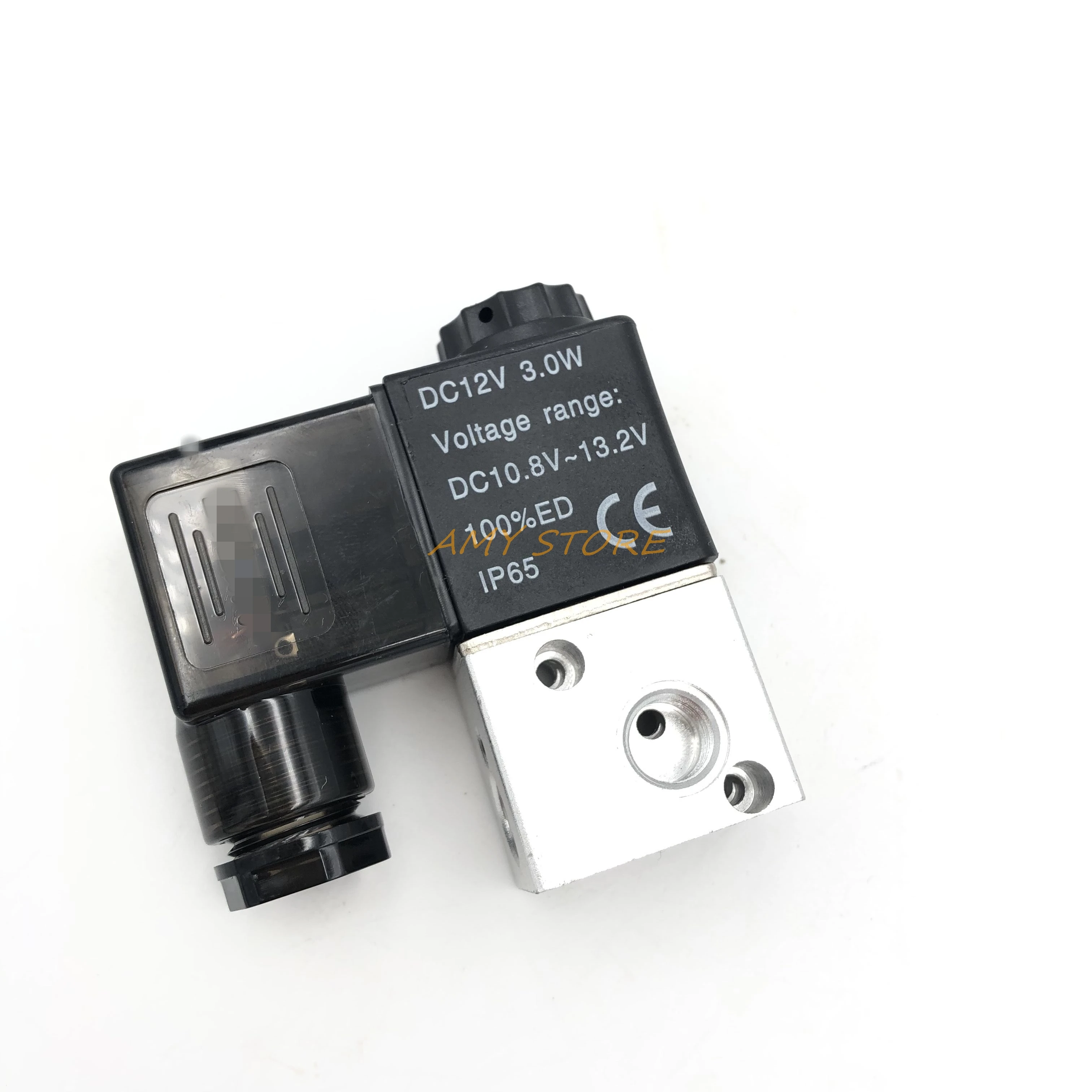 Пневматический электромагнитный воздушный клапан 3-ходовой 2-позиционный НЗ