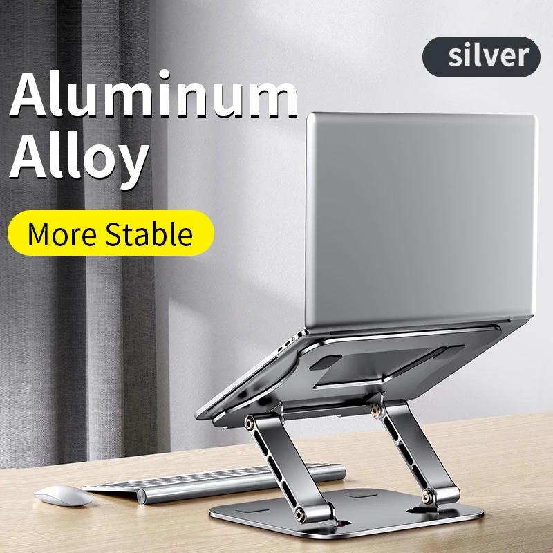 

Portable Laptop Stand Adjustable Aluminum Alloy Notebook Stand Compatible with 10-17 Inch Laptop Portable Laptop Holder Stand