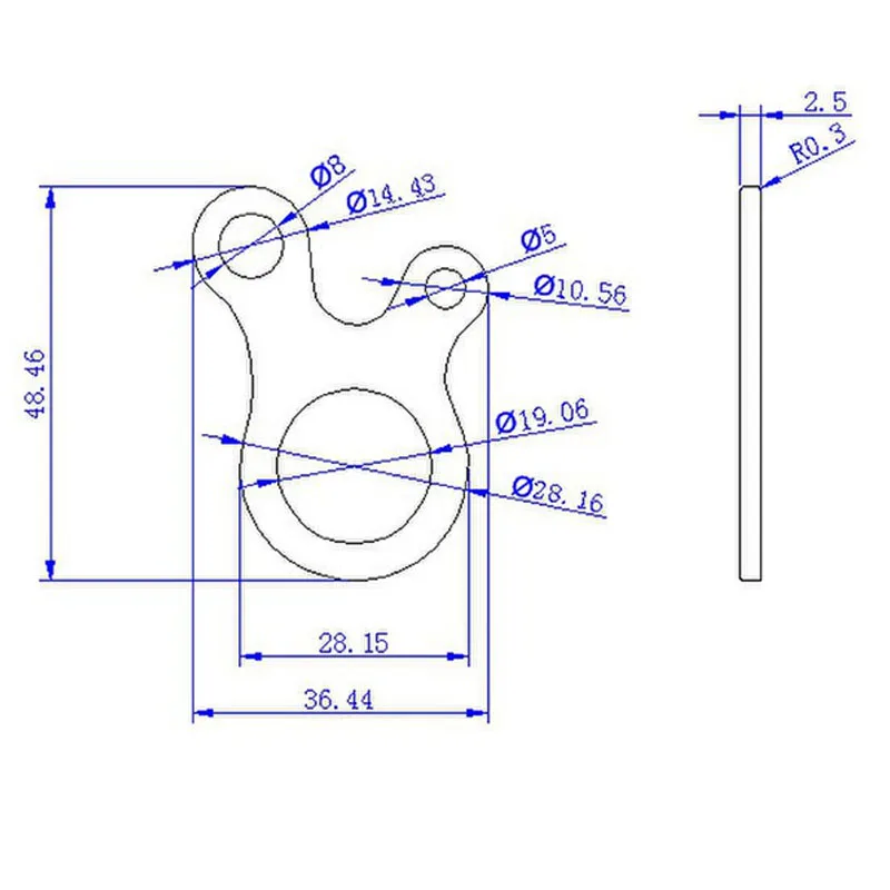5 шт. 3 отверстия Пряжка EDC для выживания многоцелевой набор инструментов из