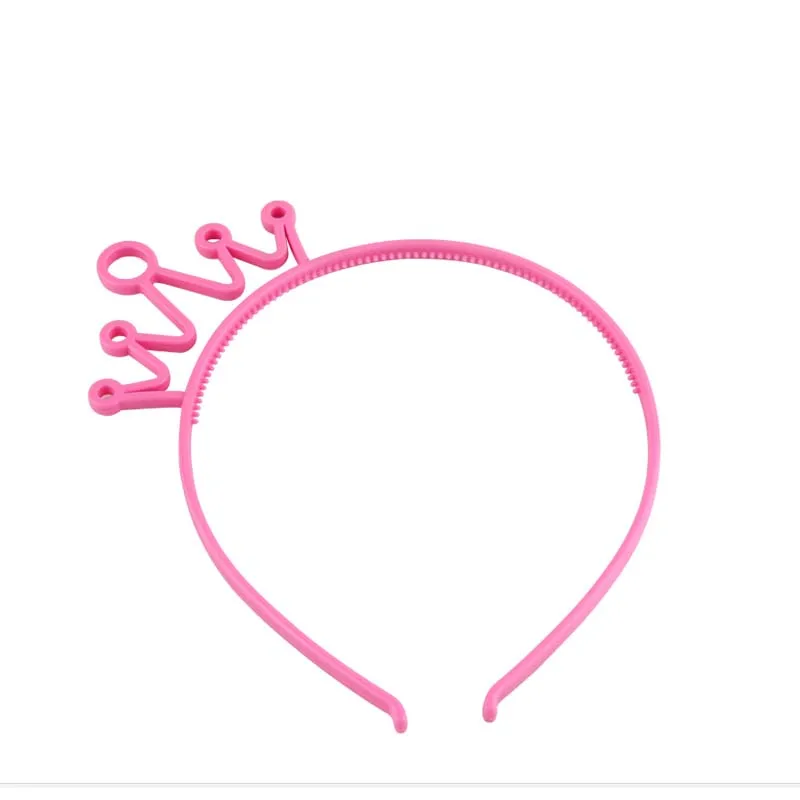 rosy crown Модные женские и Детские ободки для волос с коронными ушками для девушек, ободок для дня рождения, Детские вечерние аксессуары для волос с кошачьими ушками - Цвет: rosy crown