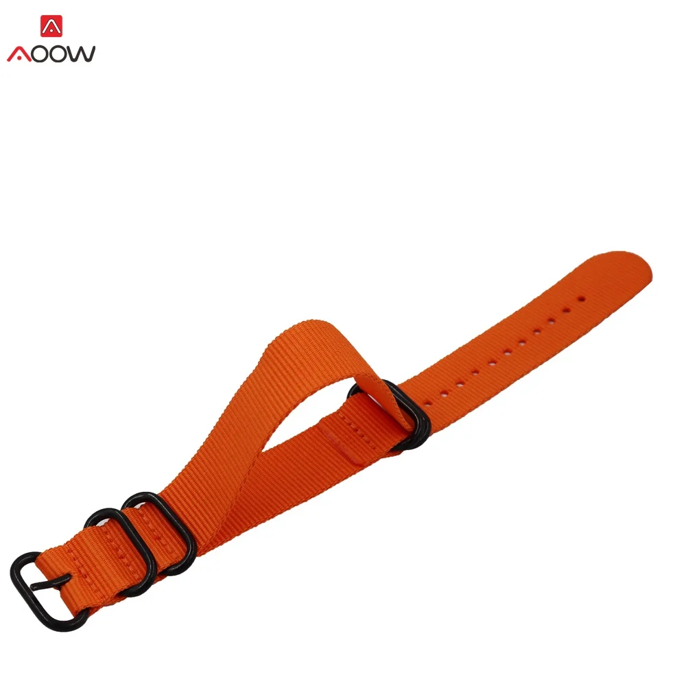 Ремешок нейлоновый сверхпрочный для наручных часов Модный сменный полосатый