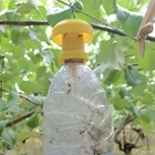 Ловушка для насекомых, пластиковая желтая ловушка дрозофила для борьбы с насекомыми, для домашнего сада, фермы