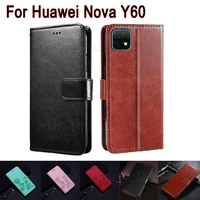 cover for huawei nova y60 case phone protective shell book etui for huawei wukong l29a y60 flip wallet leather case hoesje coque