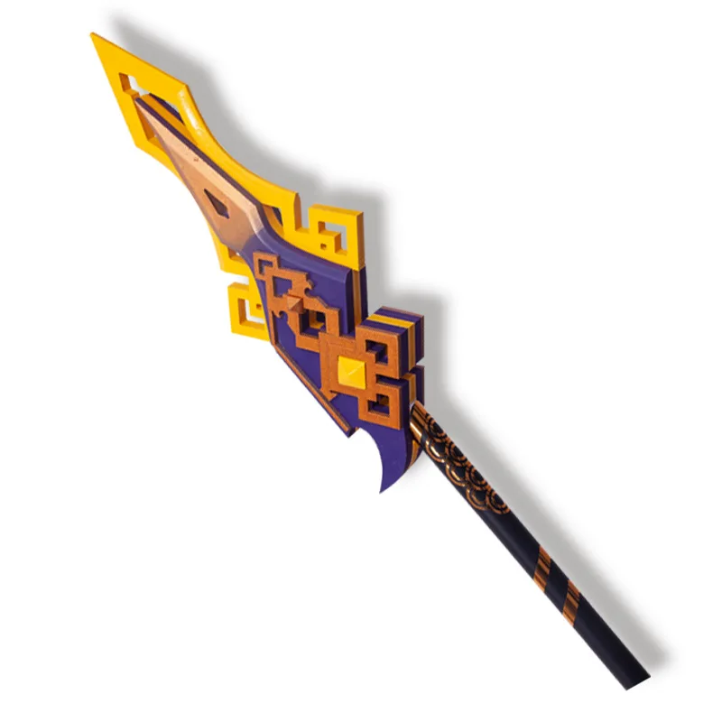 Косплей косплей-Косплей COS Zhongli Genshin ударопрочная копье вихревой ловушка красивое