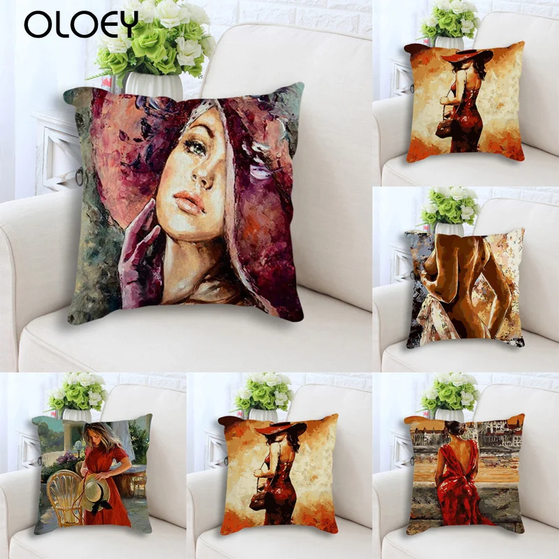 Льняная наволочка искусственная красивая Обложка украшение для спальни офиса