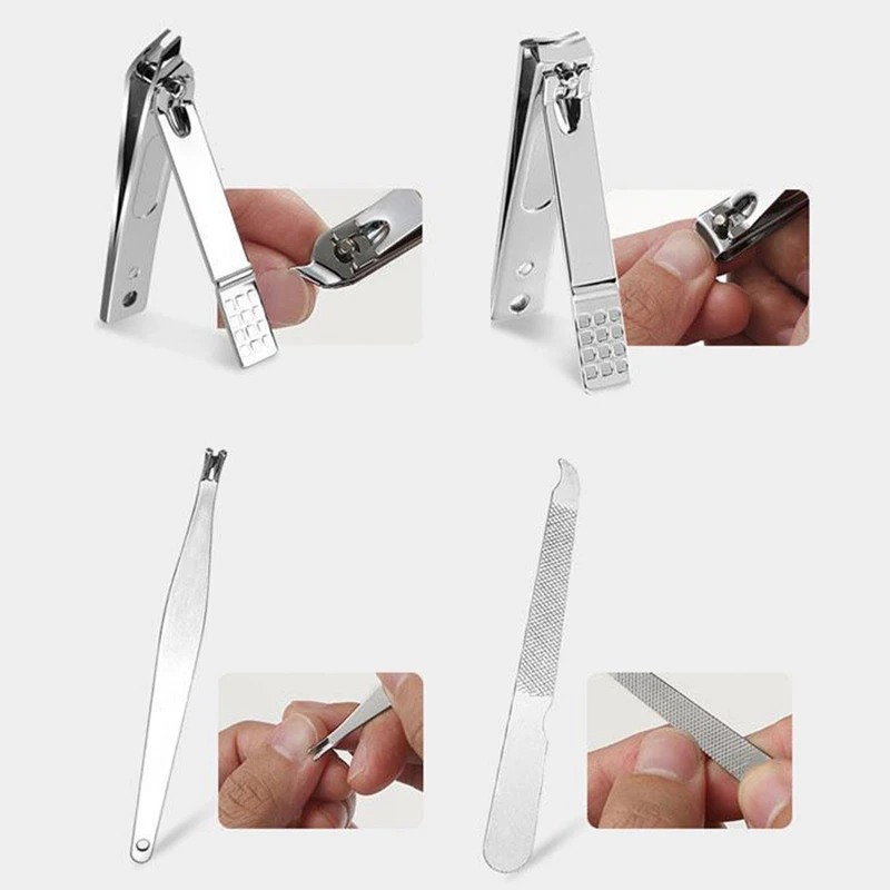 Набор инструментов для маникюра и педикюра 8 шт./компл. из нержавеющей