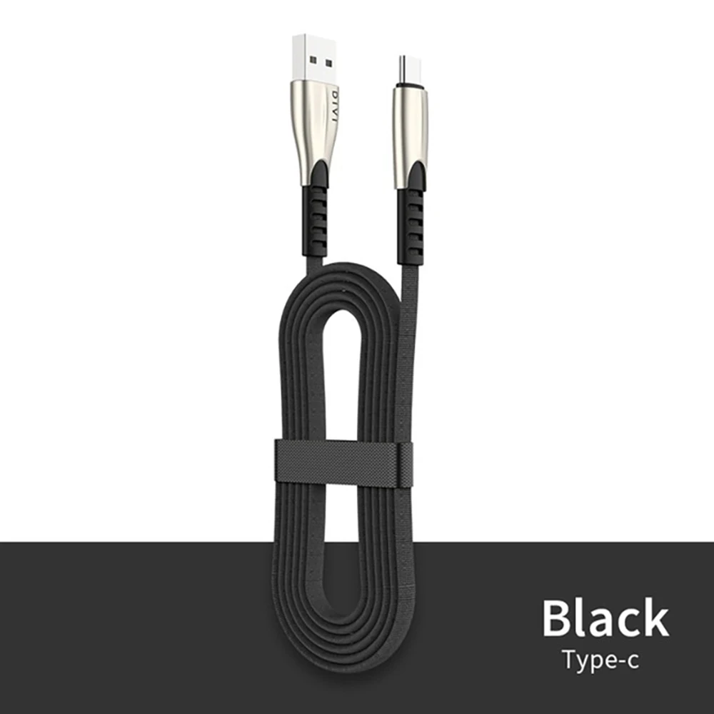 Черный 3 А usb type C кабель зарядного устройства для samsung Galaxy S10 S9 8 7 Plus Nokia S9 8 7X5 6 7 для Lg V50 40 30 20 телефонный кабель быстрой зарядки - Цвет: Черный