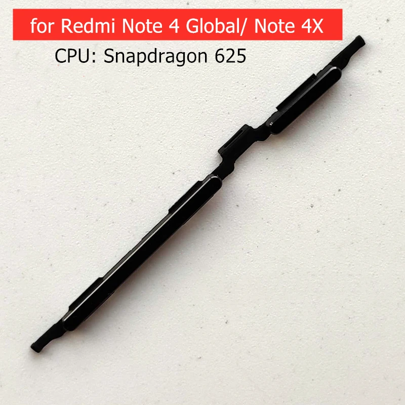 Запасные части для Xiaomi Redmi Note 4 Global/ 4X кнопка регулировки громкости Боковая
