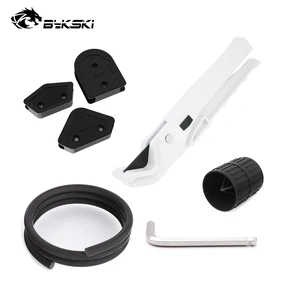 Набор пресс-форм для резки труб Bykski OD14mm + ID10mm PETG, силиконовый стержень диаметром 10 мм, инструмент для компьютерной системы жидкостного охлаждения