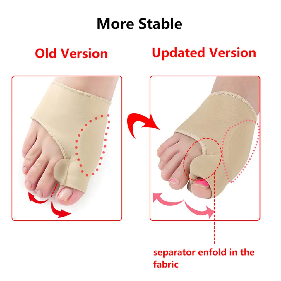 

1Pair Toe Correction Foot Protection Pad Thumb Valgus Foot Correction Foot Massage Health Care Socks Insole Anti-slip Mat