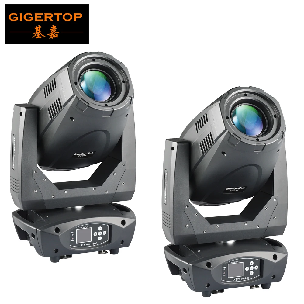 

NEW Arrival 2 Pack 300W High Power Led Moving Head Light Spot Beam Wash BSW 3IN1 Gobo Color Wheel 4 Facet 6 Row Prism Lens