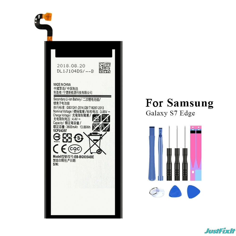 Оригинальный сменный аккумулятор для samsung GALAXY S6/S6 Edge/S6 Edge Plus/S7/S7 Edge/S8/S8 +/S9 G920 G925 G930