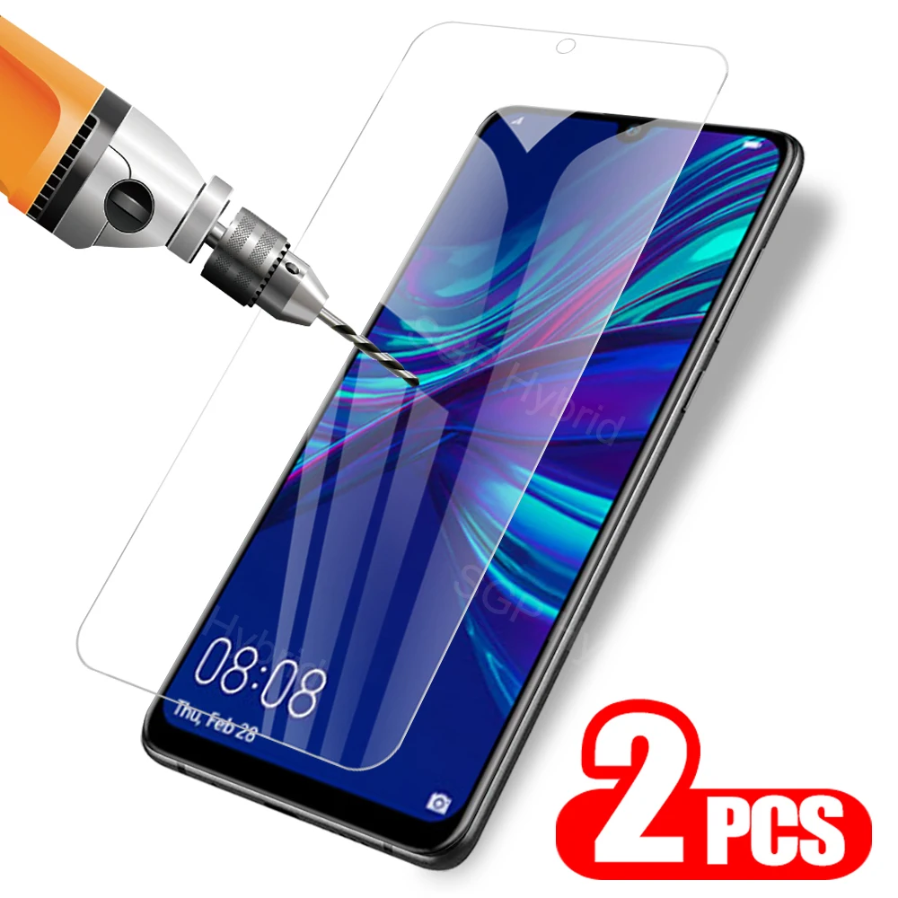2 шт. закаленные очки для Huawei P Smart + 2019 Защитная стеклянная пленка Hauwei Plus защита