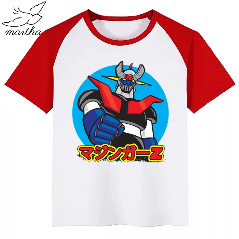 Японский комикс мазингер Z/футболка с рисунком для мальчиков и девочек футболка