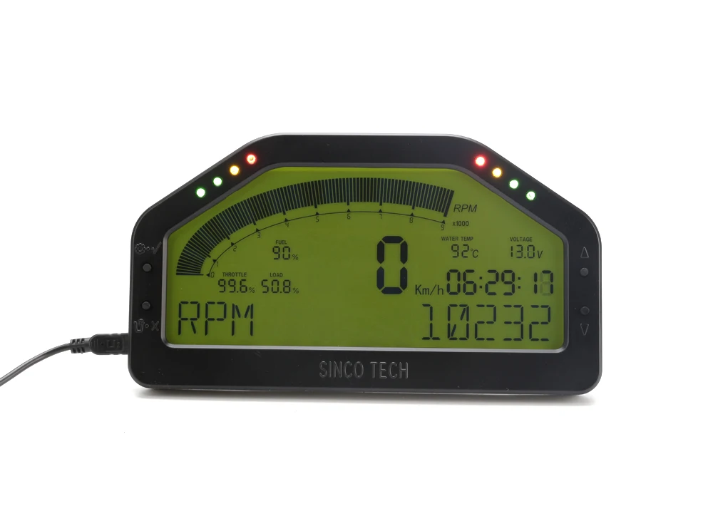 Универсальный Автомобильный дисплей DO903 для гонок OBD2 набор цифровых датчиков