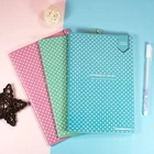 A5 милые блокноты в горошек, блокнот, мягкая офисная поверхность, ежедневник в виде цилиндрической матрицы, 2022 Kawaii, блокнот