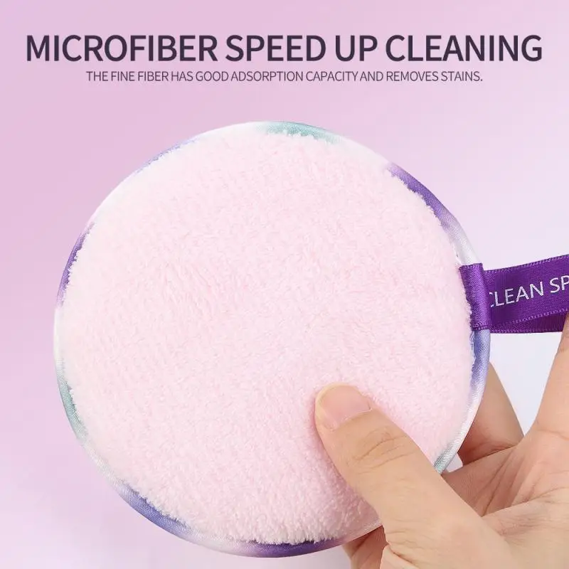 

Makeup Remover Puff 3PCS Double-sided Fiber Soft Clean Dust Dirty Oil Face Puff Wash Face Cleansing Puff Sensitive Skin Puff