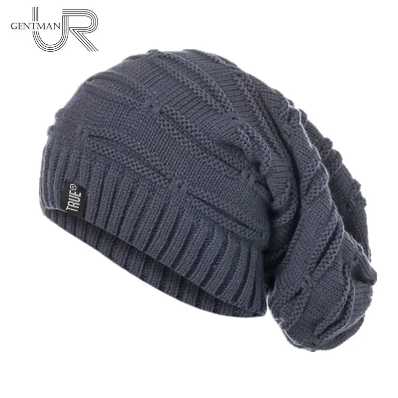 

New True Letter Winter Hat Long Size Knitted Cap High Quality Casual Beanies For Men & Women Solid Bonnet Cap