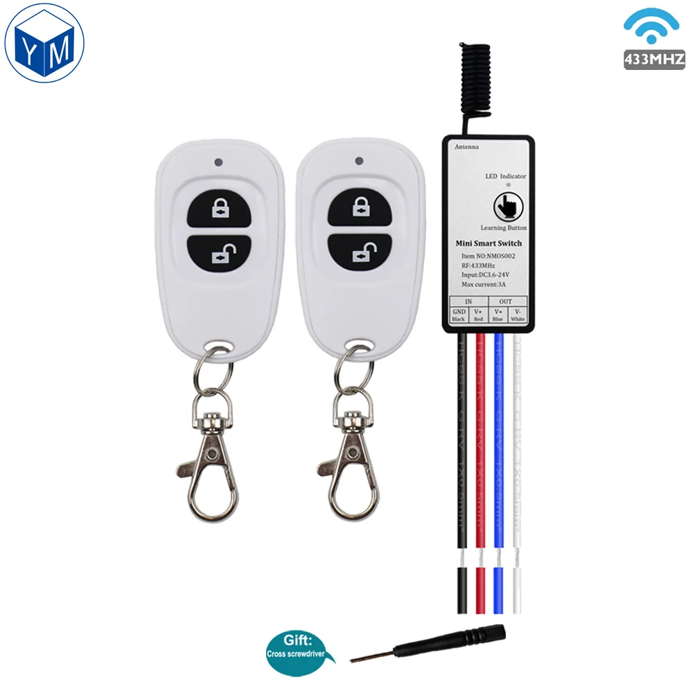 Миниатюрное реле 433 МГц беспроводной Радиочастотный пульт дистанционного