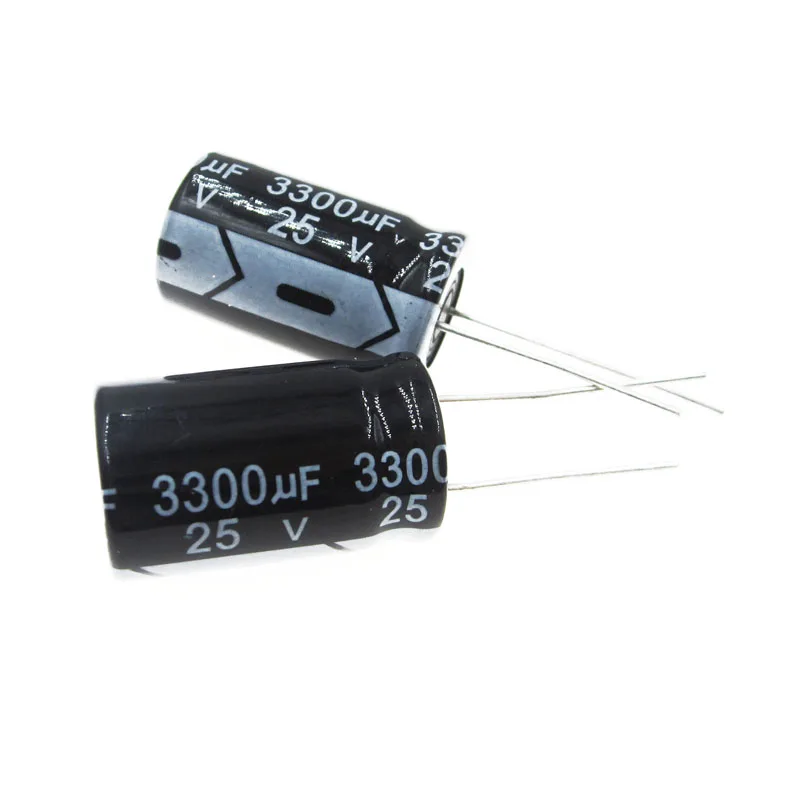 

50PCS 3300uF 25V 105C 16mm*25mm Radial Electrolytic Capacitors hot high quality