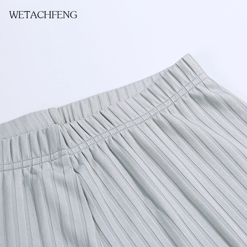 

Gray Casual Long Sleeve Knit Crop Top Pants Two Piece Sets Tracksuit Women's Sportswear Matching Joogger Femme Outfits Clothing