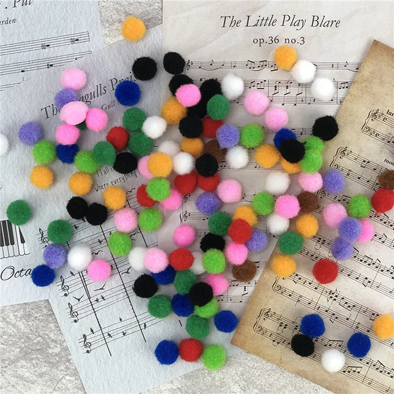 2000 шт. 1 см разноцветные шерстяные шарики Мини Круглые ручной работы инструменты